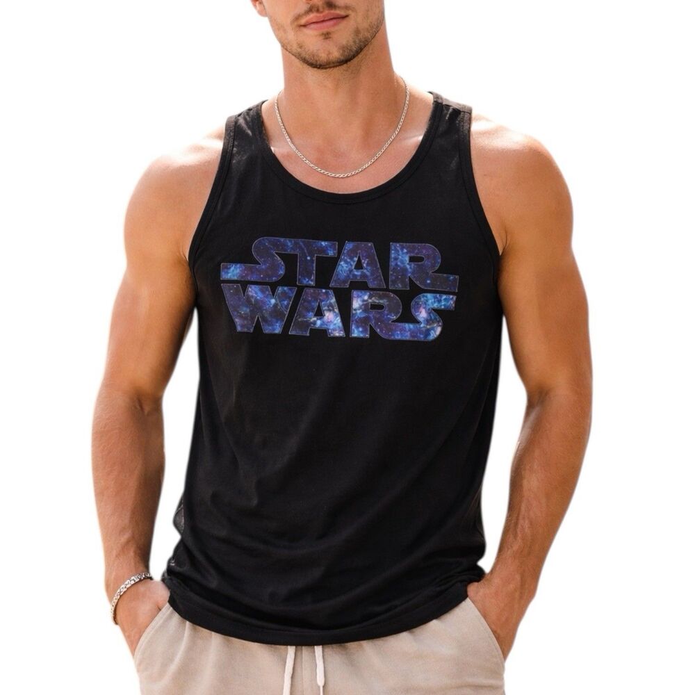 Star Wars Top Mens XL Galaxy Logo Tank by Our Universe Unisex Disney Parks New
